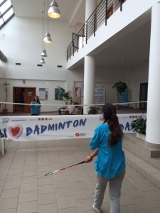 Festa dello sport 2015 esibizione di badminton